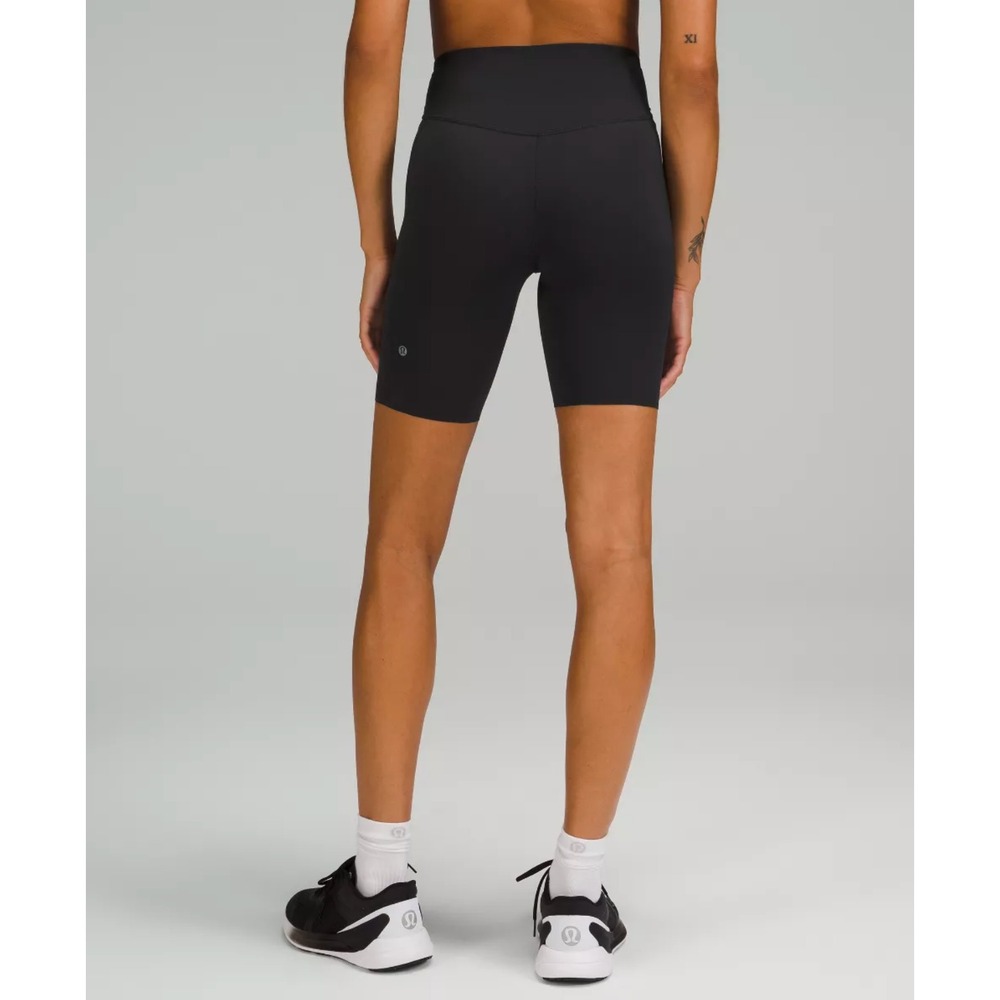 lululemon Base Pace High-Rise Short 8" Womens 4 Black Running Training Bike Yoga